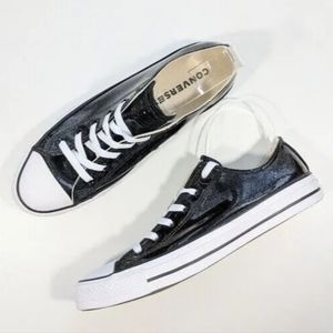 Converse CTAS OX Black White Glitter Women's 6